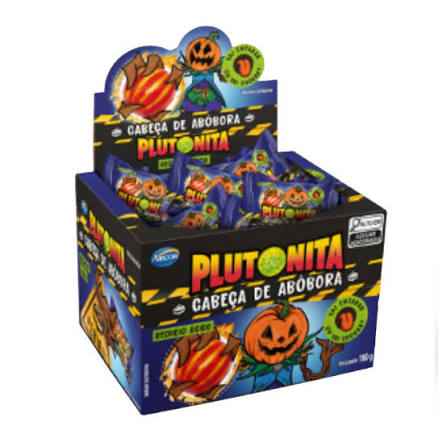 ARCOR CHICLE PLUTONITA CABE�A DE ABOBORA DP 40UNDS